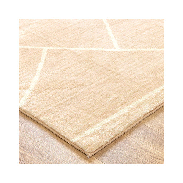 Claudette Diamonds Beige Rectangle Rug