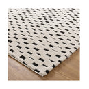 Mildred Monochrome Squares Black And Cream Rug