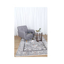 Alma Border Floral Traditional Grey Multi Rug