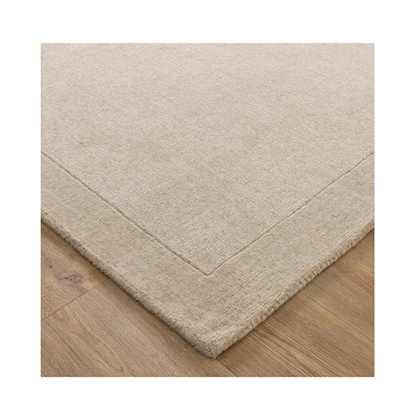 Serafina Natural Border Wool Rug