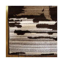 Ruben Brown Pattern Rug 80X150Cm