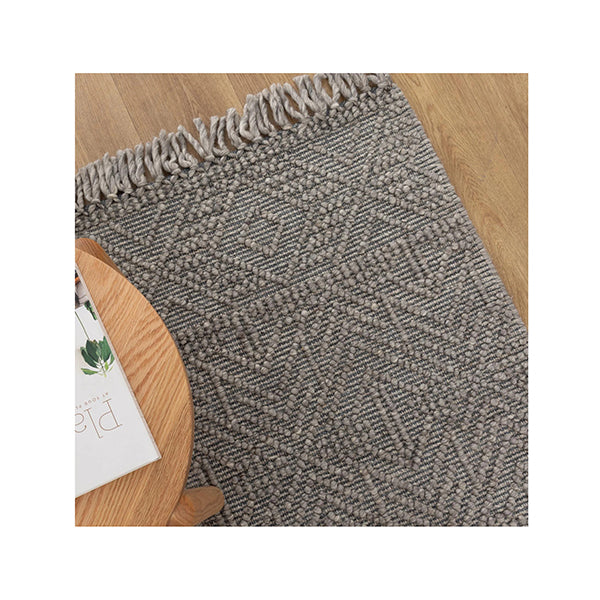 Demitri Tribal Grey Multi Wool Rug