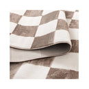 Jasmin Checkers Cream Brown Rug