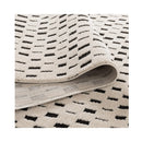 Mildred Monochrome Squares Black And Cream Rug