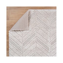 Tanya Chevron Beige Shag Rug
