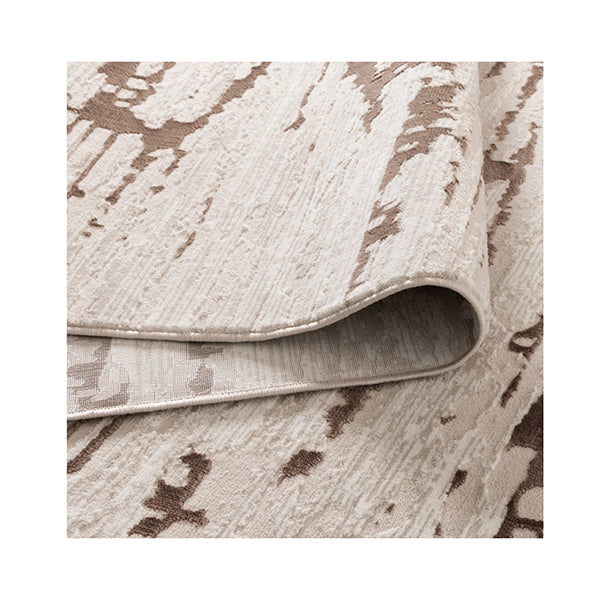 Amalia Modern Abstract Cream Brown Rug