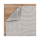 Lesley Nomades Ellipse Light Grey Wool Rug