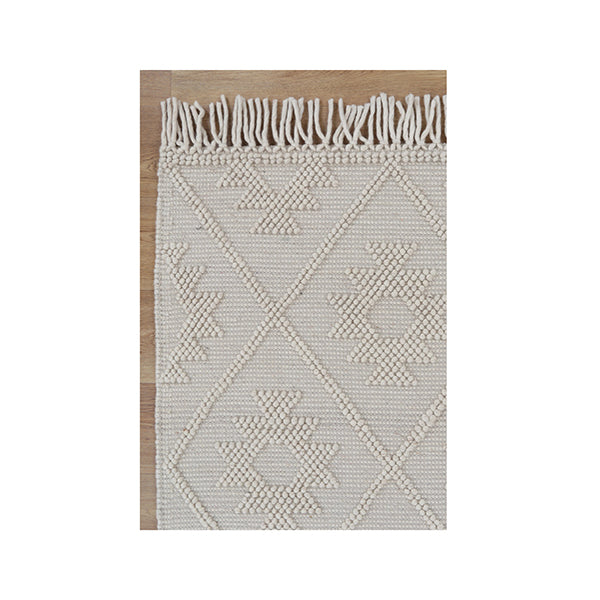 Demitri Tribal Beige Wool Rug