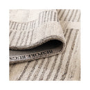Caspian Prism Grey Cream Wool Rug