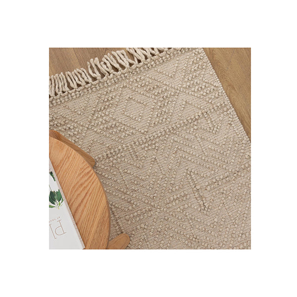 Demitri Tribal Brown Wool Rug