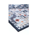 Angelica Navy Multi Medallion Non Slip Rug