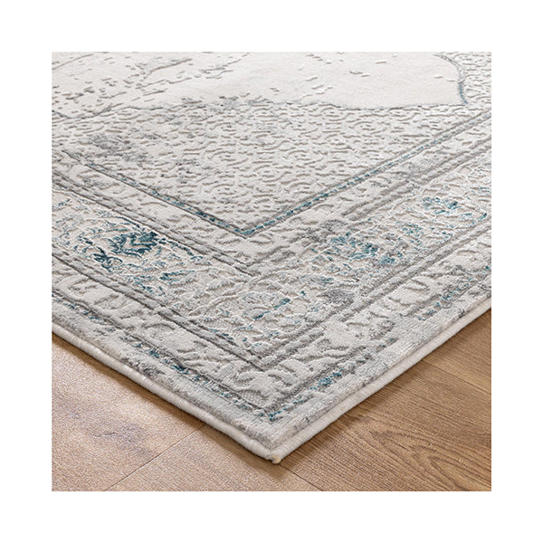 Veronica Oriental Grey Blue Rug