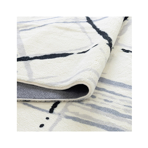Claudette Geo Cream Blue Rectangle Rug