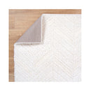 Tanya Chevron Cream Shag Rug