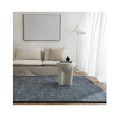 Abby Steel Blue Knitted Wool Rug
