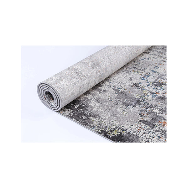 Alma Distressed Watercolour Grey Multi Rug