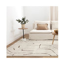 Mildred Modern Lines Cream And Brown Rug