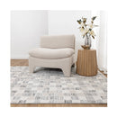 Doreen Grey Beige Checkered Rectangle Rug