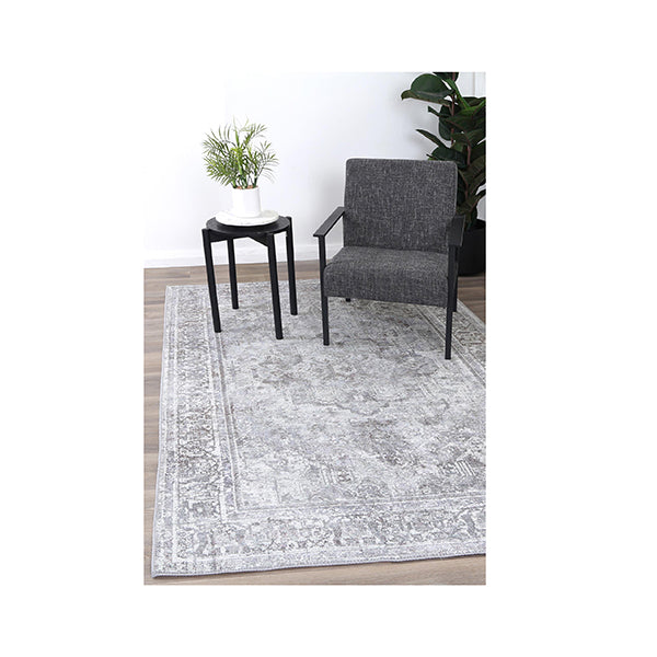 Belinda Arbela Grey Washable Rug