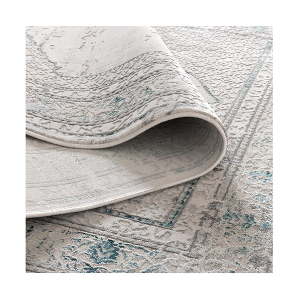 Veronica Oriental Grey Blue Rug