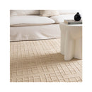 Abby Croissant Beige Knitted Wool Rug