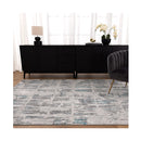 Veronica Abstract Grey Blue Rug