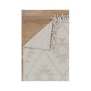 Demitri Geometric Beige Wool Rug