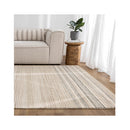 Pamela Multi Stripe Beige Grey Wool Rug