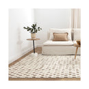Mildred Monochrome Squares Brown And Cream Rug
