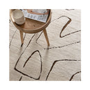 Mildred Modern Lines Cream And Brown Rug
