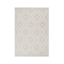 Demitri Geometric Beige Wool Rug