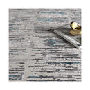 Veronica Abstract Grey Blue Rug