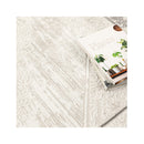 Amalia Oriental Border Medallion Cream Grey Rug