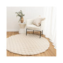 Patricia Washable Beige Round Rug