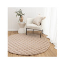 Patricia Washable Dark Beige Round Rug