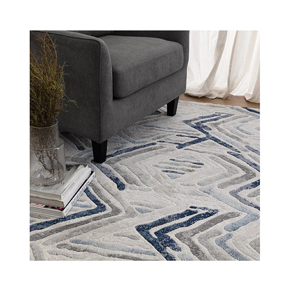 Rebecca Diamond Blue Grey Rug