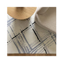Claudette Geo Cream Blue Rectangle Rug