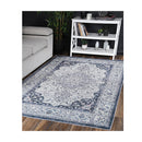 Angelica Navy Medallion Non Slip Rug