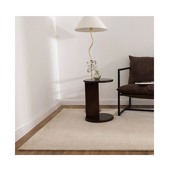 Serafina Natural Border Wool Rug