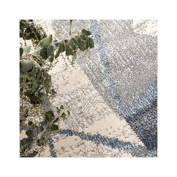 Santiago Rhythm Grey Blue Rug