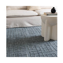 Abby Steel Blue Knitted Wool Rug