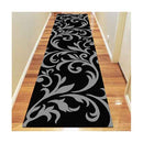 Ruben Black Leaf Rug 240X330Cm