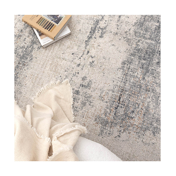 Tatiana Distressed Splash Beige Blue Rug