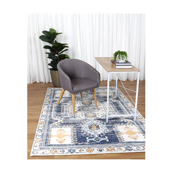 Prudence Taza Blue Cream Transitional Rug