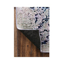 Angelica Distressed Navy White Traditional Non Slip Rug