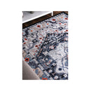 Angelica Navy Multi Medallion Non Slip Rug