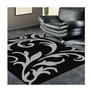 Ruben Black Leaf Rug 240X330Cm