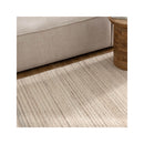 Pamela Multi Stripe Beige Grey Wool Rug