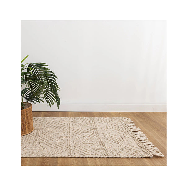 Demitri Tribal Brown Wool Rug