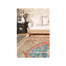 Damian Louvre Rustic Blue Vital Washable Rug